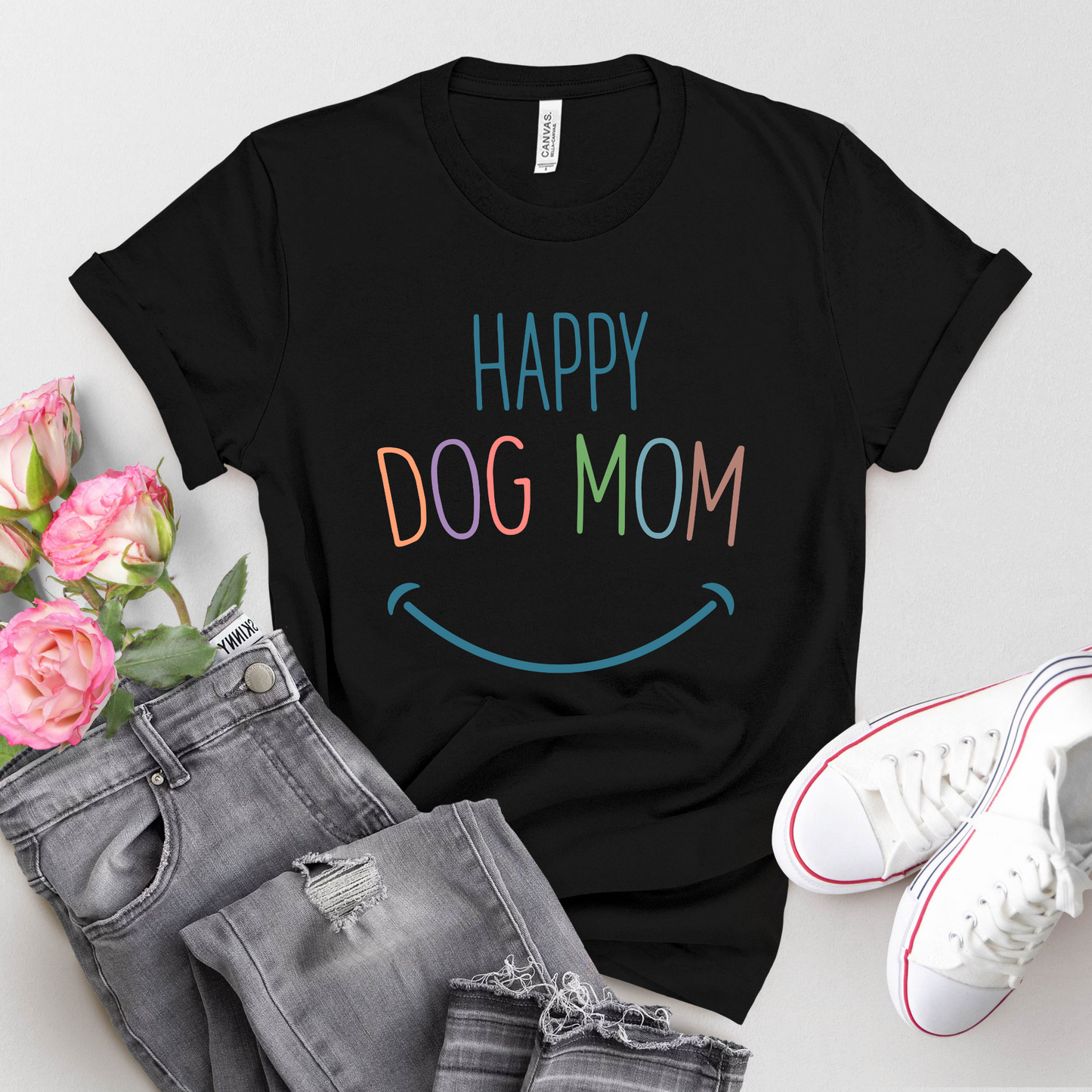 Happy Dog Mom Tee