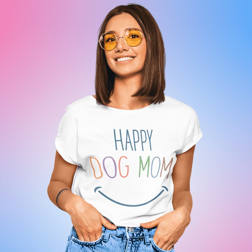 Happy Dog Mom Tee