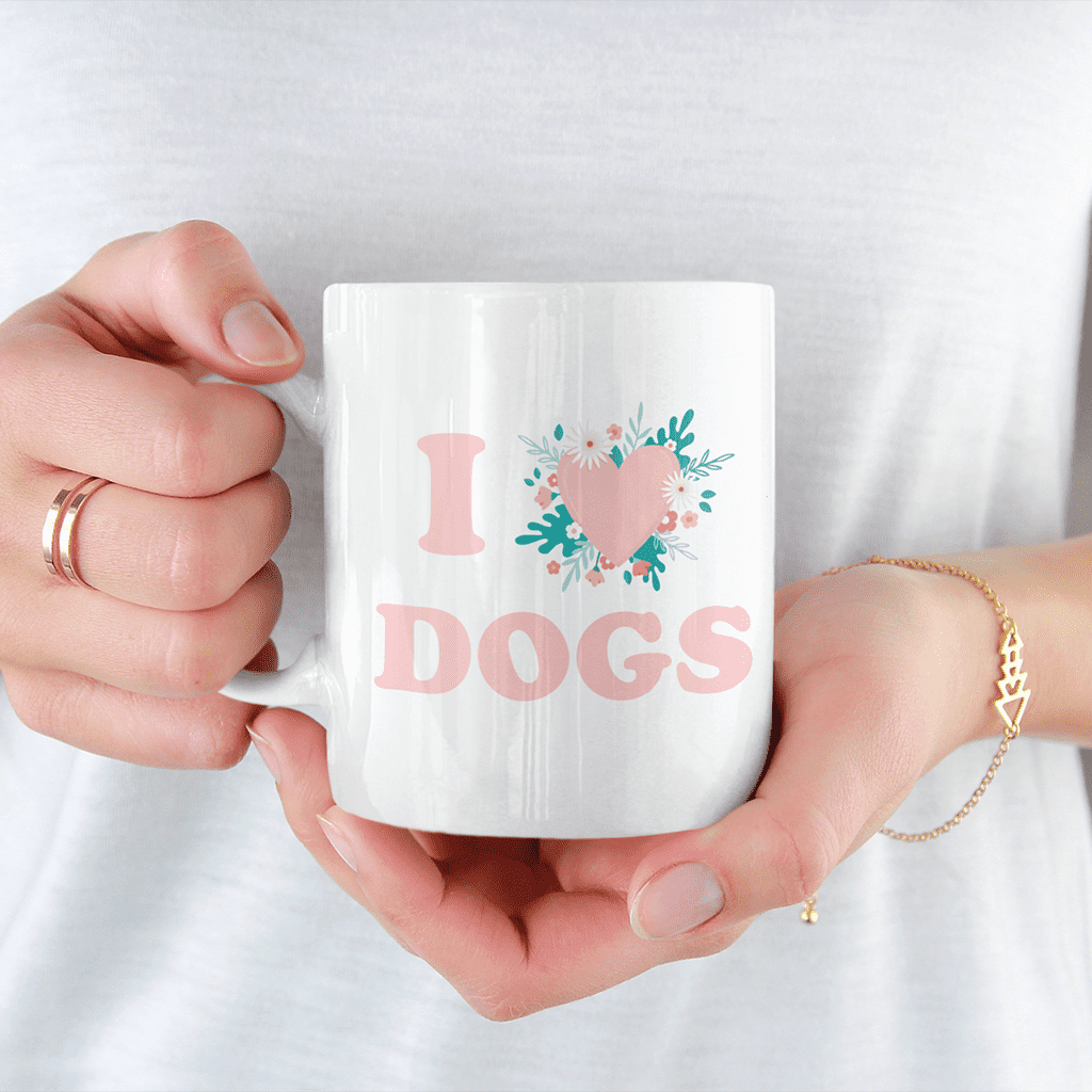 I Heart Dogs Mug