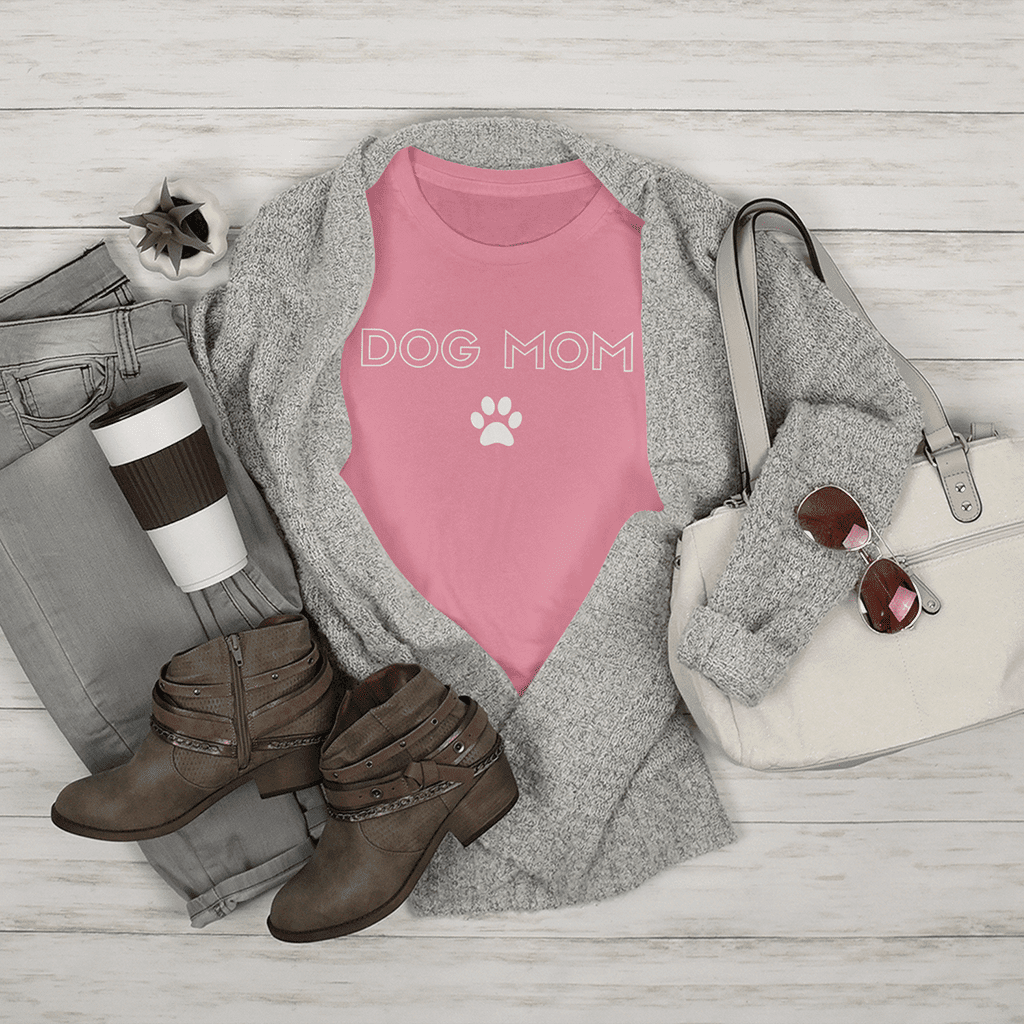 Dog Mom With Paw Tee