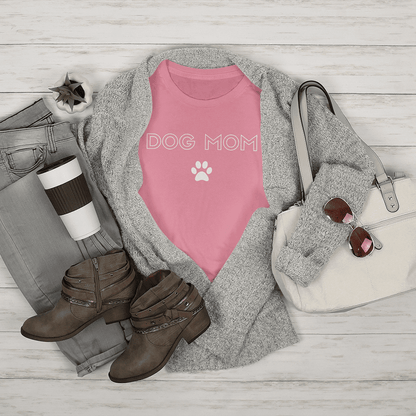 Dog Mom With Paw Tee