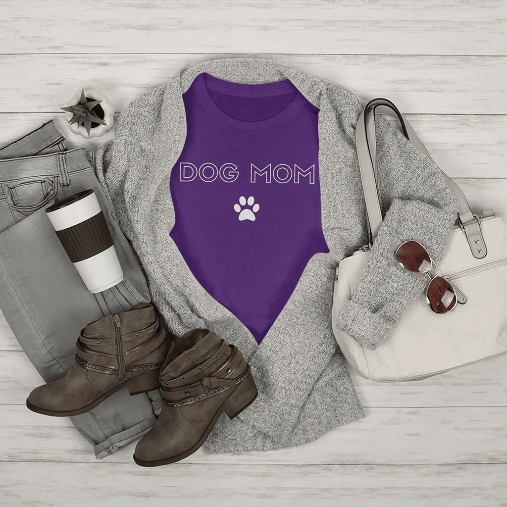 Dog Mom With Paw Tee