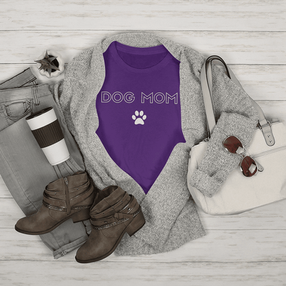 Dog Mom With Paw Tee