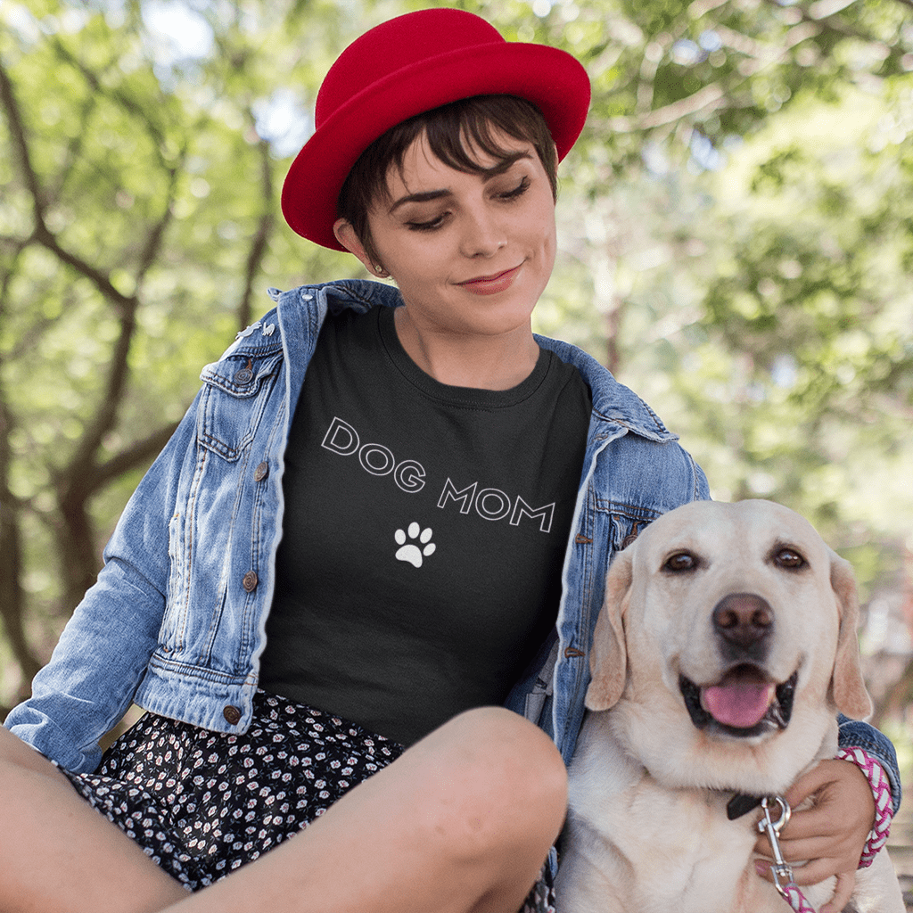 Dog Mom With Paw Tee